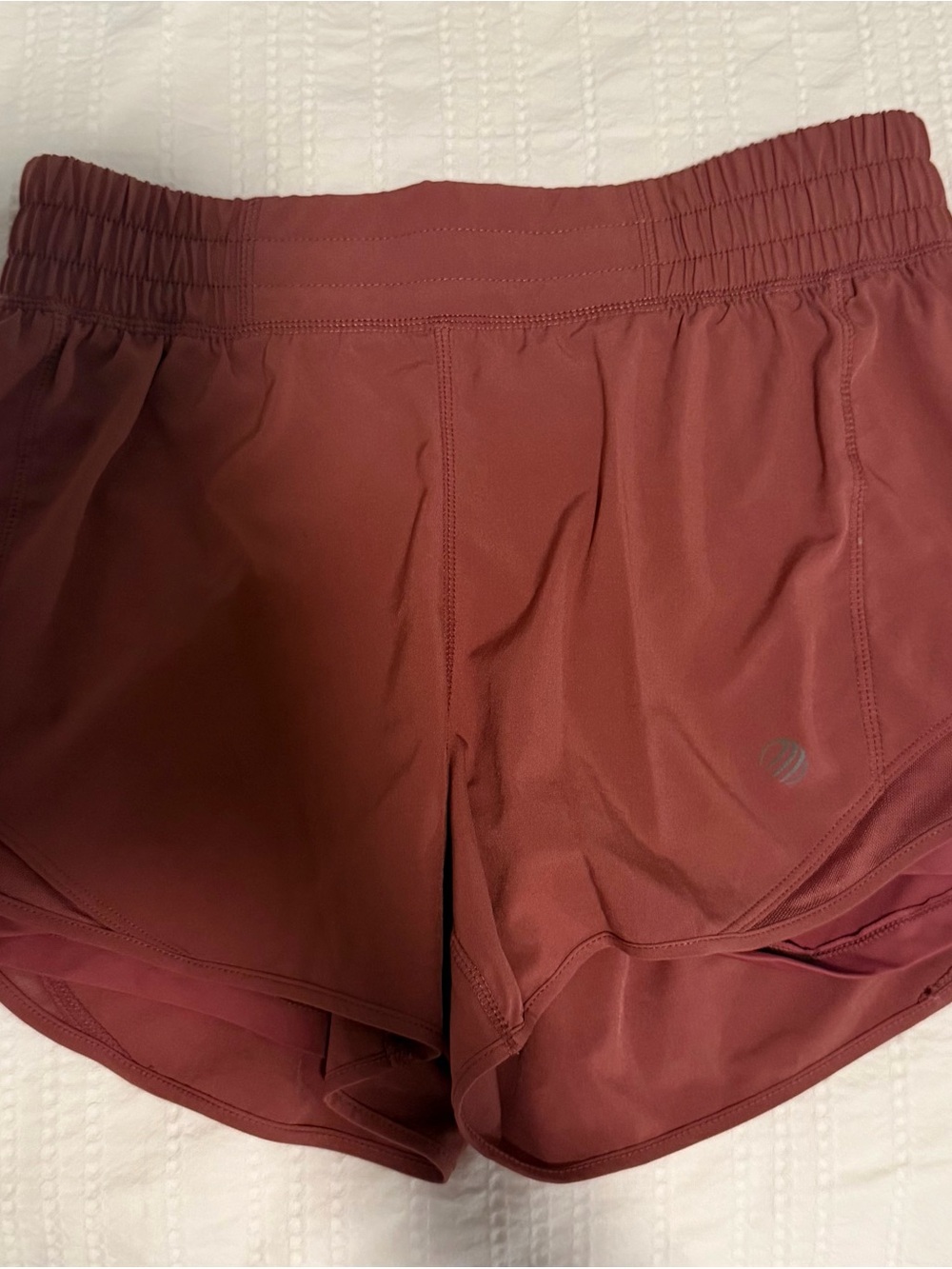 MPG Women's Athletic Shorts in Rust